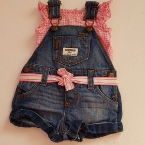 Oshkosh B'gosh overalls set